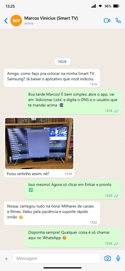 Orientações detalhadas de configuração no Firestick